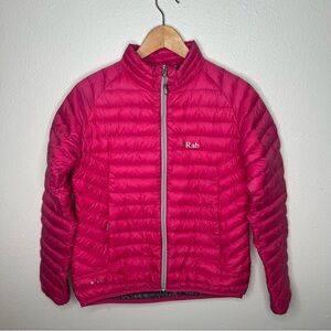 Rab Microlight Down Puffer Jacket Pink Orchid Size US M UK 12